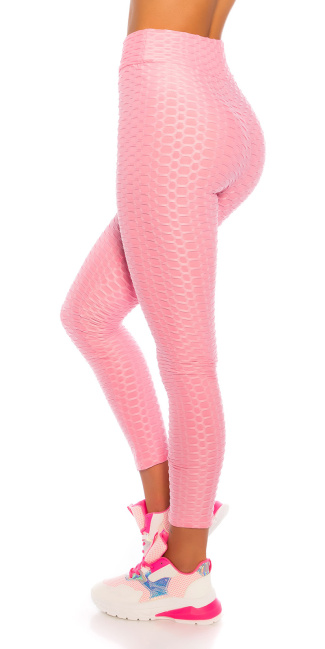 Trendy hoge-taille leggings roze